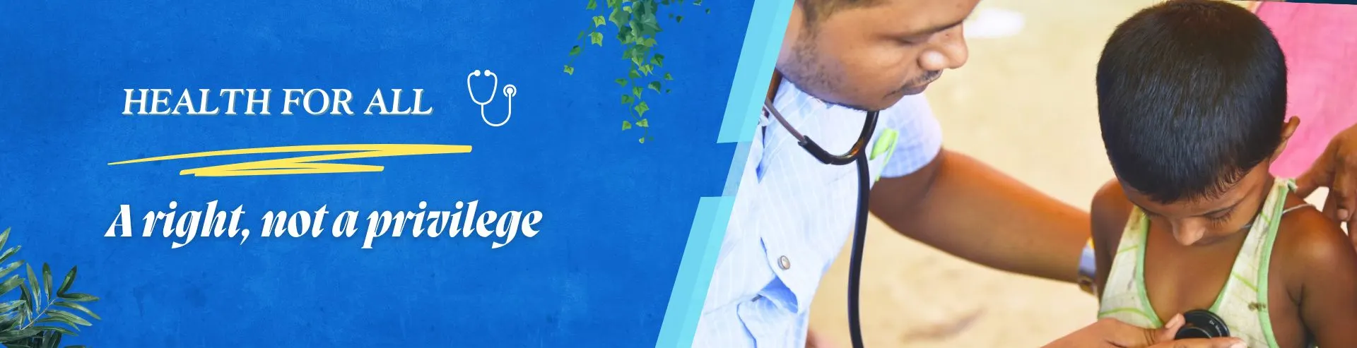 Healthcare professionals providing medical services to underserved communities in India